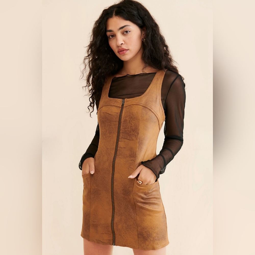Free People Western Wind Mini Dress